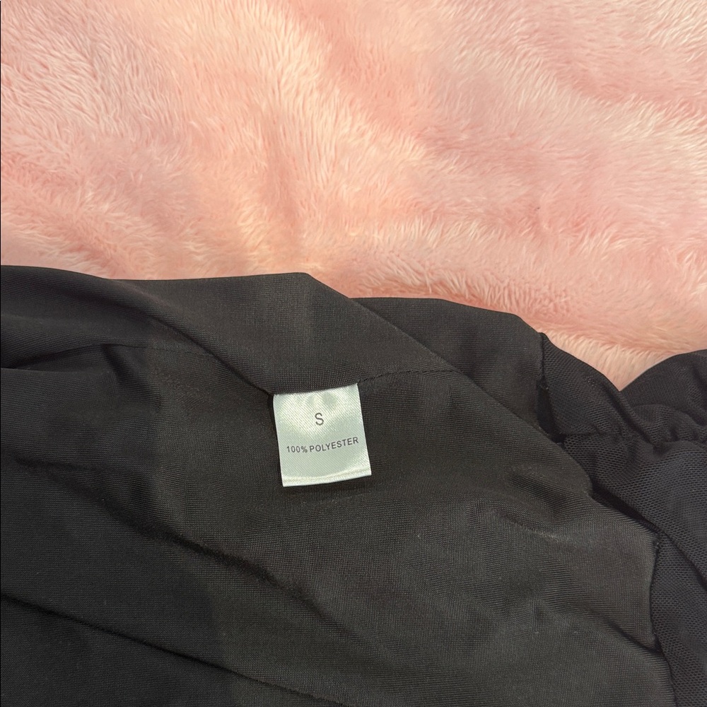 Leau London Black Mesh Mini Dress - Picture 9 of 9